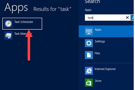 Figure 1 - Opening Windows Task Scheduler